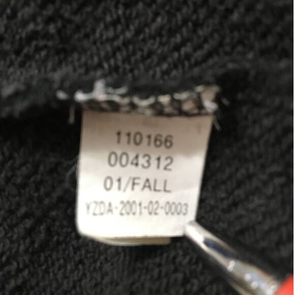 Vintage Gap Medium Jacket Black Dual Zipper Front Slip Pockets Mock Turtle Neck - Picture 5 of 5